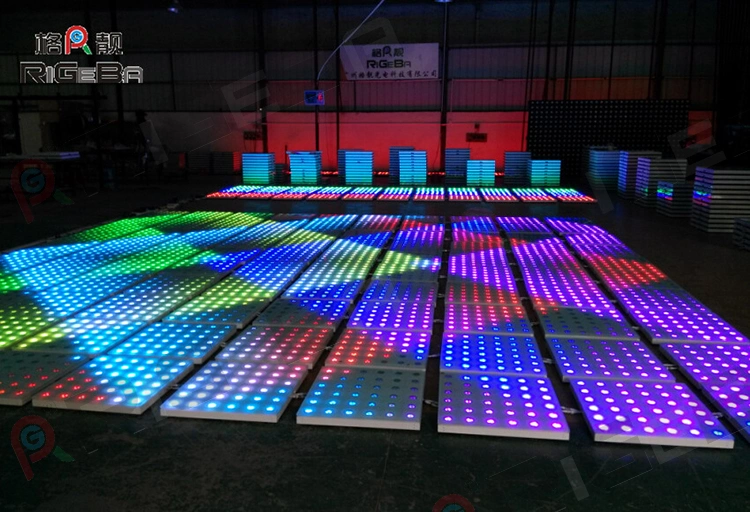 Top Selling Super Slim Portable Patent 60X60cm LED Digital Dance Floor Panels for Party Events