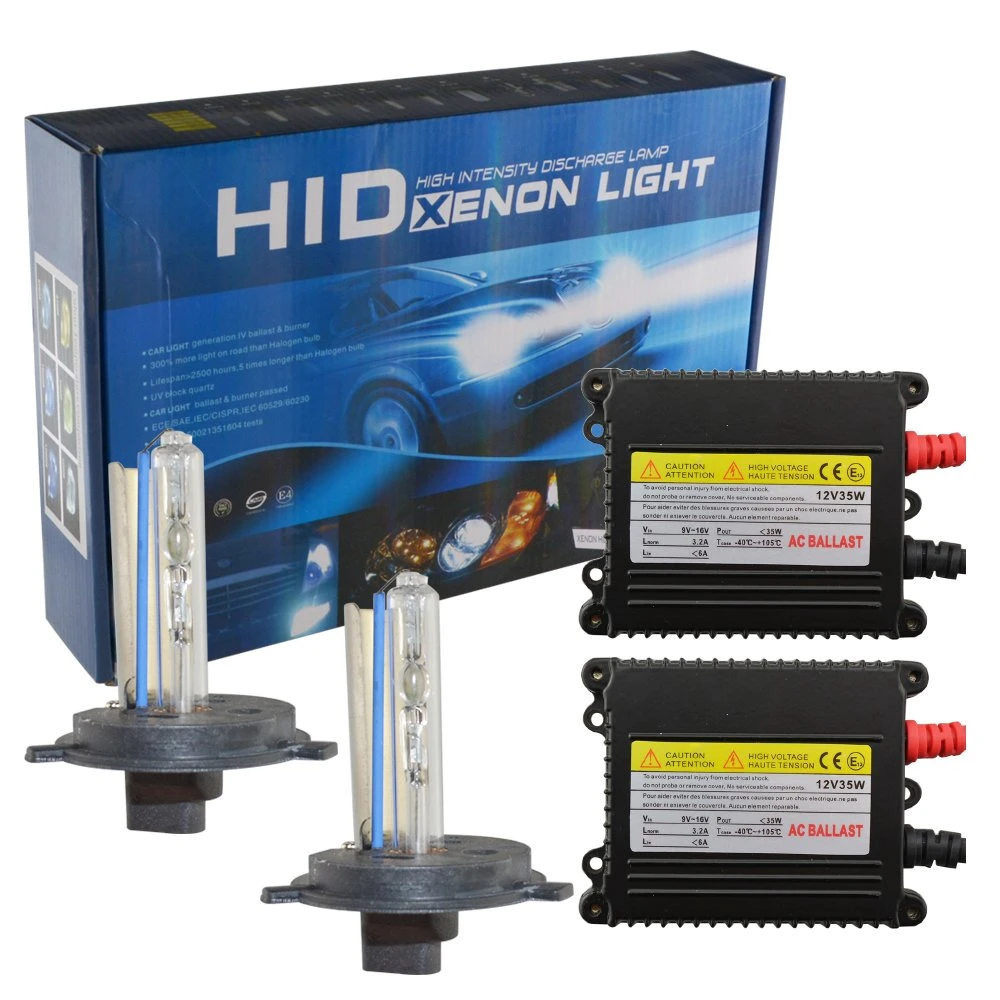 3000K 4300K 6000K 8000K 10000K 12000K 12V 35W AC H4-1 Xenon Super Vision HID Conversion Kit Xenon Light