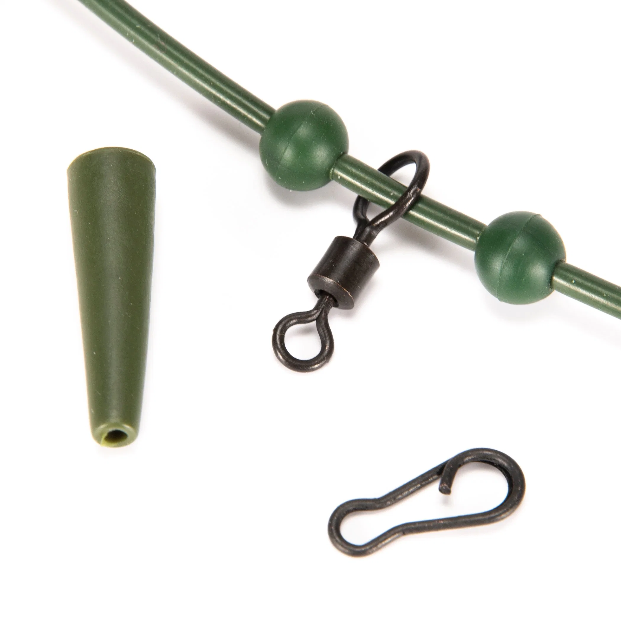 Helicopter Rig Tubing Sleeves Tail Rubber Chod Rig Bead Chod Rig Roling Swivel Clips Kit Carp Fishing Accessories Set