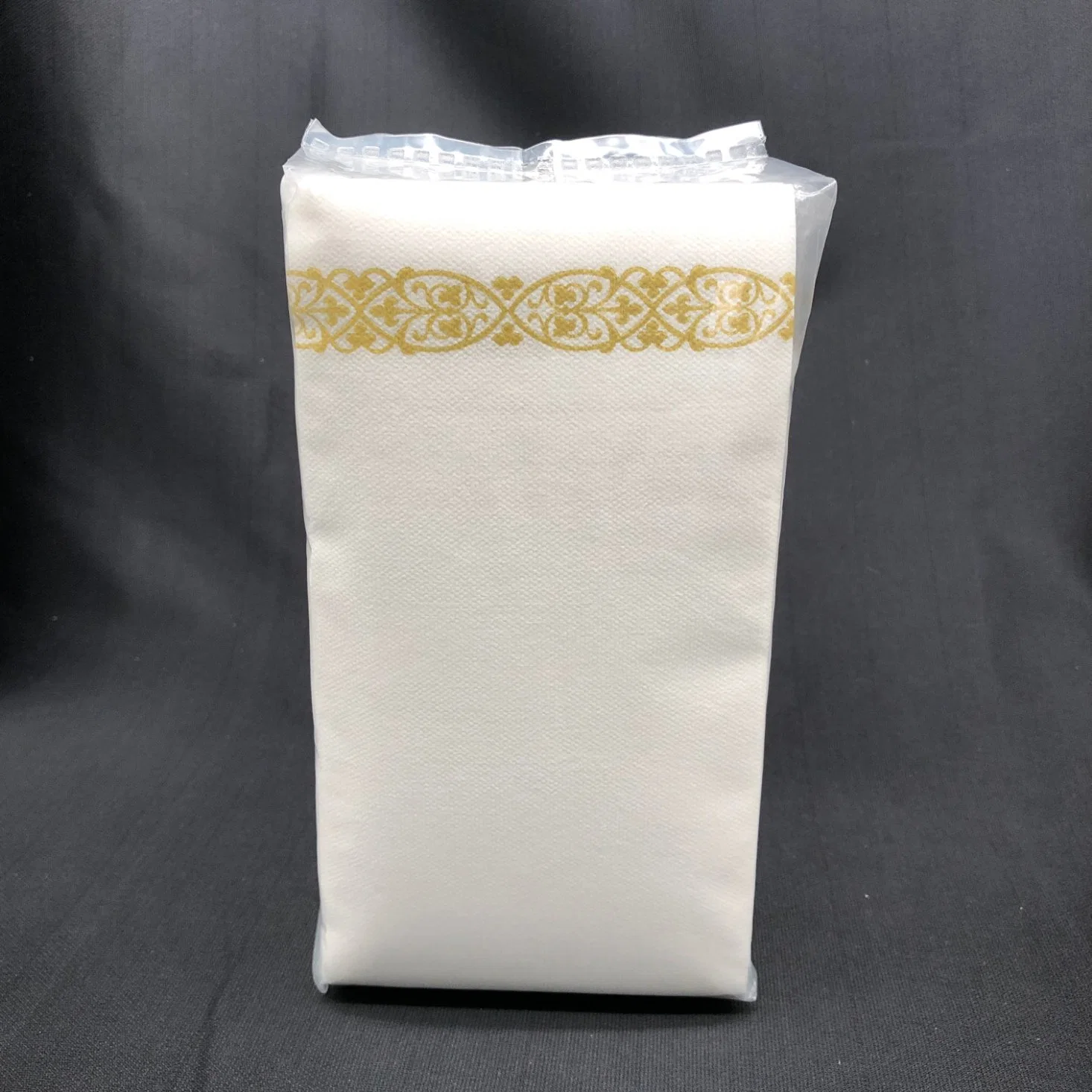 1ply Airlaid Gold Printed Logo Dinner Paper Servietten