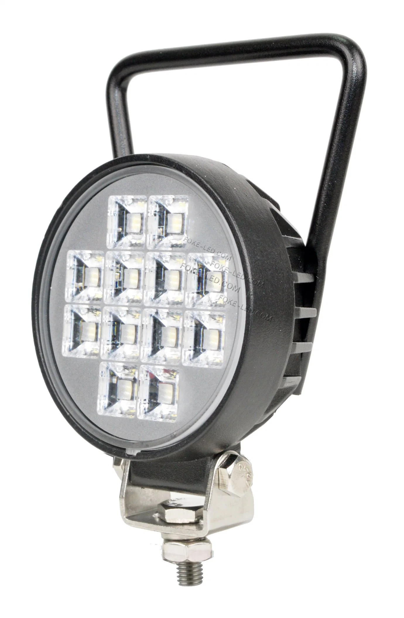 New Design 3 Inch 12W Optical Lens LED Round Handheld Work Light