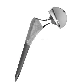 Total Hip Replacement Prosthesis Titanium Femoral Stem for Medical Treatments