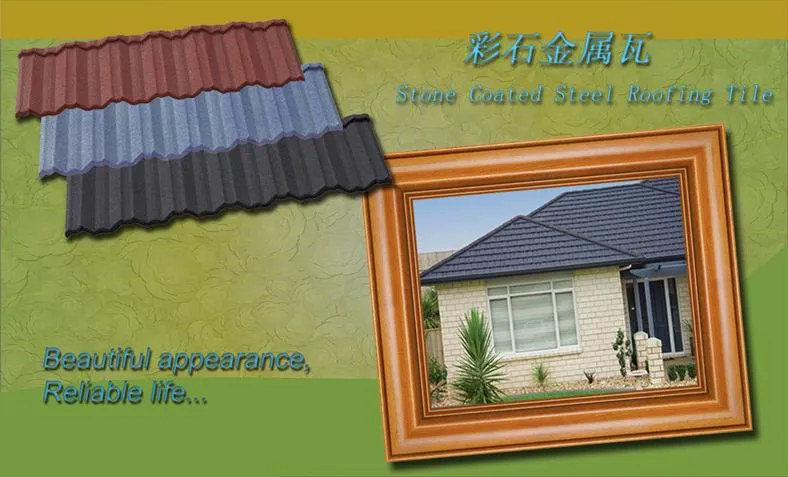 Long-Lasting Construction Materiales Sand Coated Steel Classic Metal Roofing Shingles