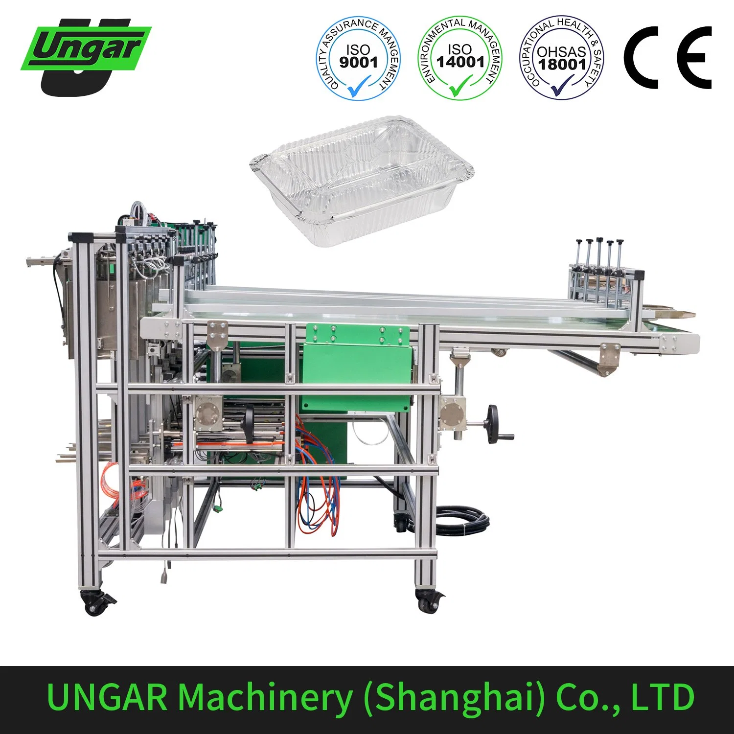 Ungar Disposable Aluminum Foil Pan/Tray/Cup/Bowl/Plate/Container for Food Packaging Making Machine