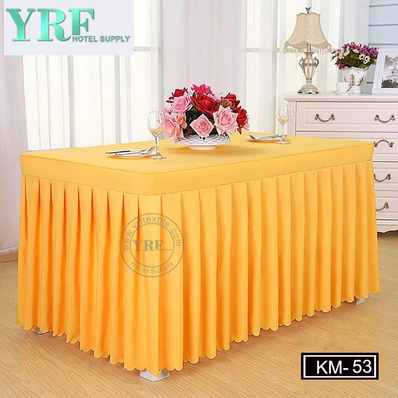 Steps in Table Skirting Decorative Table Skirts Scuba Tablecloth for Wedding