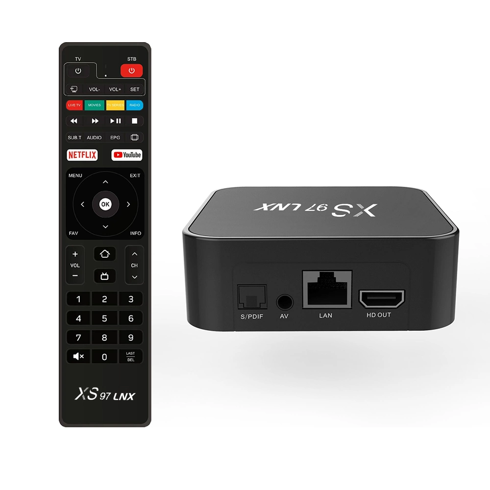 Xs97 precio de fábrica Ott IPTV de Verificación de Linux Linux Smart TV Box