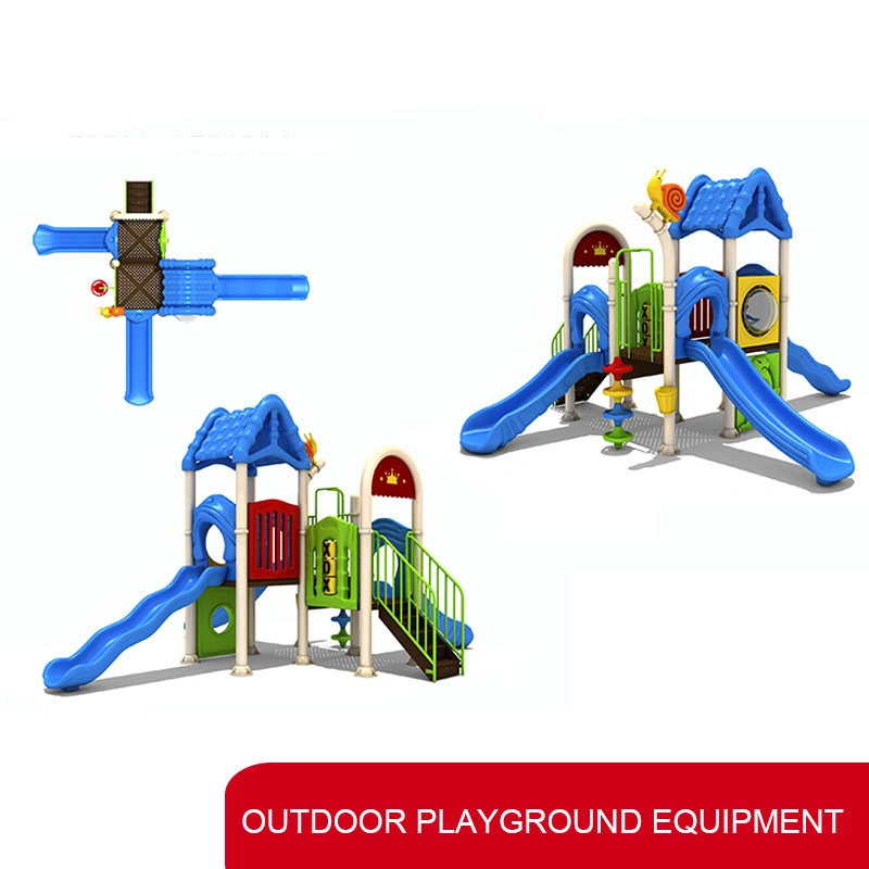 Amusement Park School Shopping Mall Children Playsets Outdoor Playground Equipment Plastic Slide