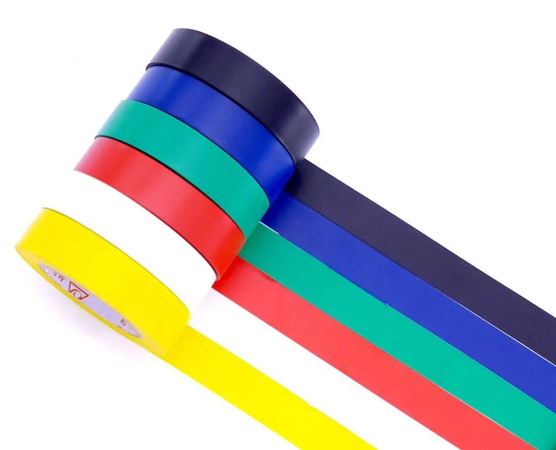 Colored PVC Vinyl Adhesive Electrical Tape