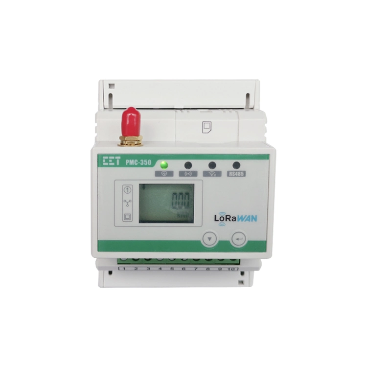 PMC-350-C 35mm DIN Rail Class 1 Three-Phase Wireless Multifunction Meter for Voltage Power Measurement with LoRaWAN Module