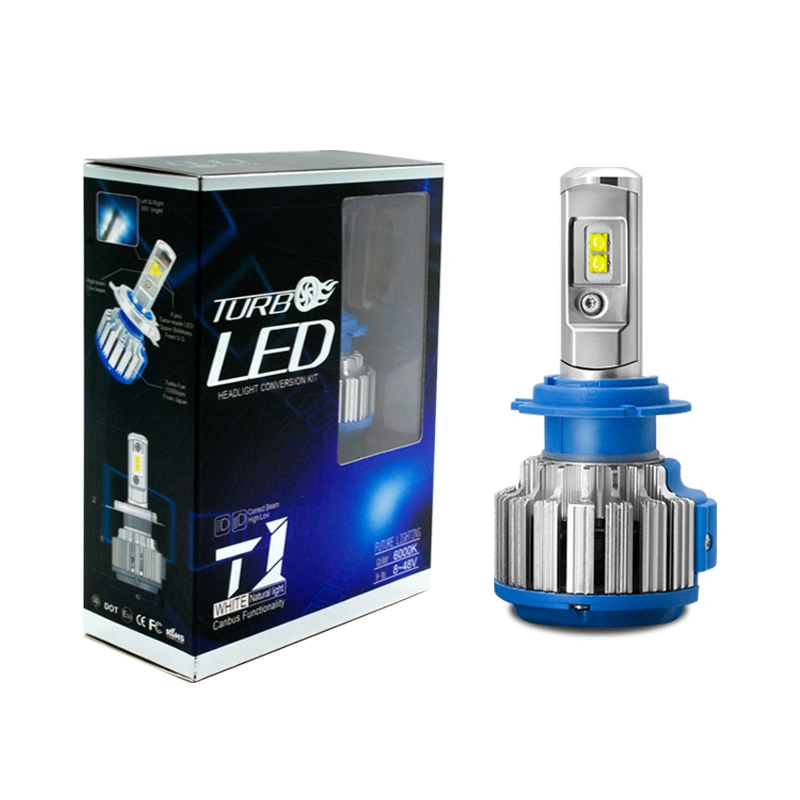 Kit de T1 de Luces Turboled CREE 50W Canbus 6000lm H4, H7, H11, H13, 9004, 880/881 Divertido Lâmpada LED da unidade da luz de nevoeiro Bombillos Luces lâmpada LED