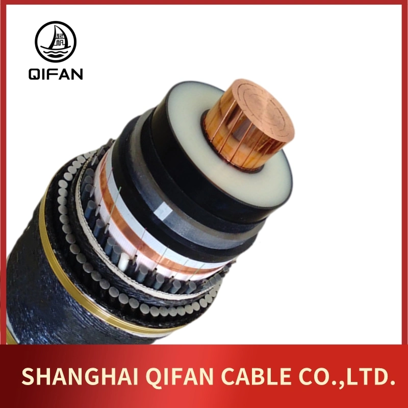 35kV 66kv 220kv Single oder Three Core XLPE isoliert optisch Fibre Composite-U-Boot-Kabel