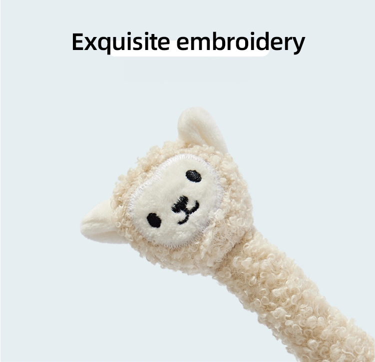 Pet Dog Alpaca Shape Plush Chewing Squeaky Interactive Soft Stuffed Cat Toy