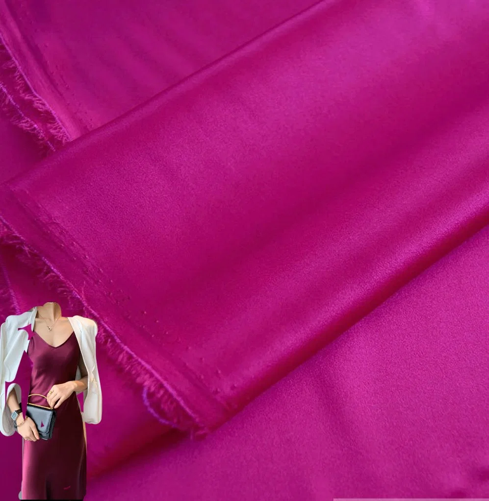 (67colors in stock) 6A Grade China 16mm/65GSM Pure Satin Silk Fabric for Women Dress/Pajamas/Shirt/Skirt