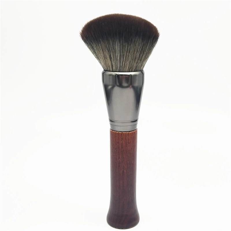 Professionnels de la poudre de marque OEM manche en bois brosse cosmétique