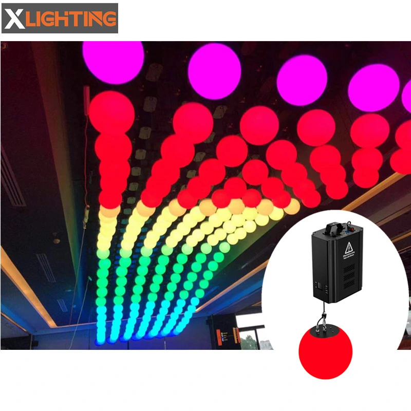 Nuevo modelo 3D LED DMX Levantar la bola de malacate Dimmeble sistema LED Luz cinética Sistema de iluminación para el club de noche