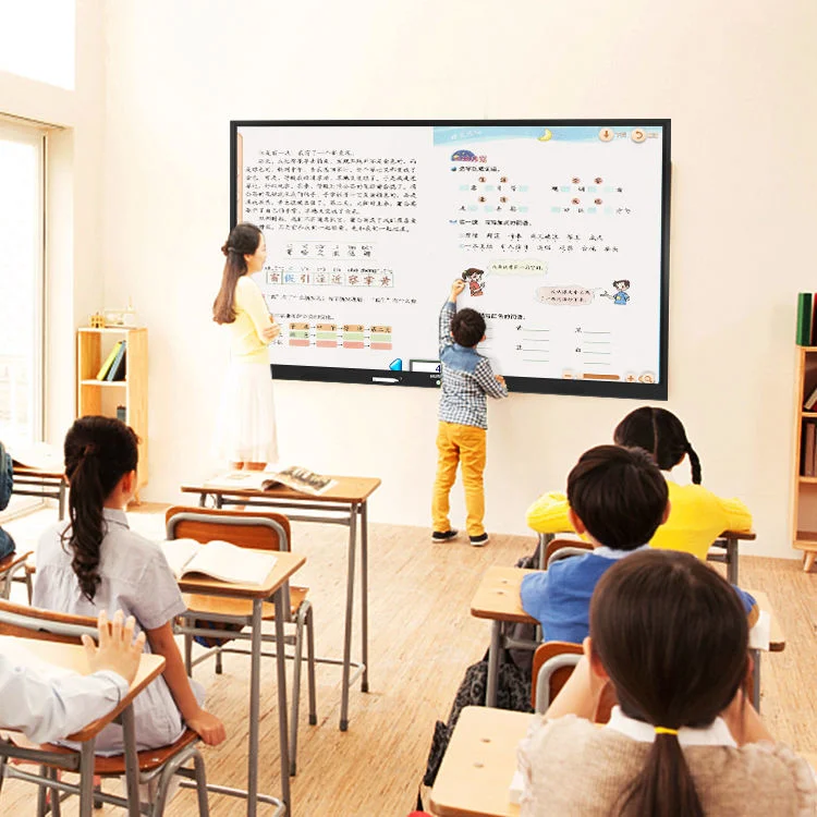 2023 HD Zoom Conference Infrared Touch Screen Electronic Interactive LCD Digital Whiteboard 75 Inches