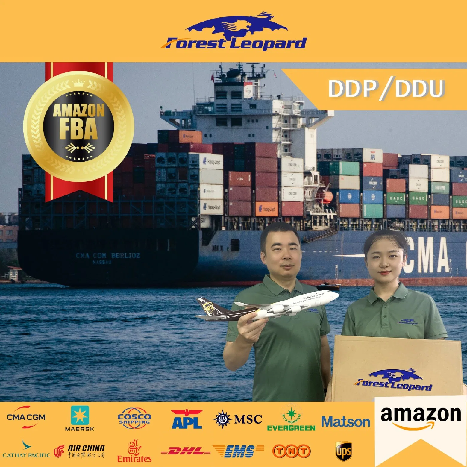 Top 10 Logistics Company DDP Door to Do Sea Shipping From China to USA Professional Sea Freight Forwarder USA Canada Fba 20days