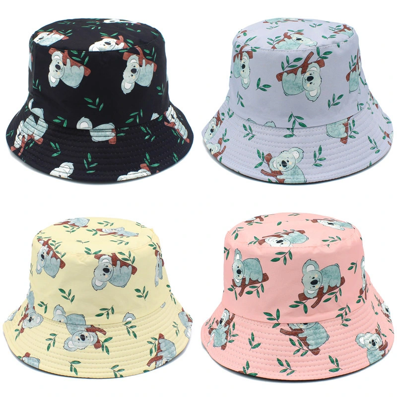 2023 New Creative Cartoon Pattern Bucket Hat for Women Perfect for Outdoor Leisure Sun Protection Versatile Bucket Hat
