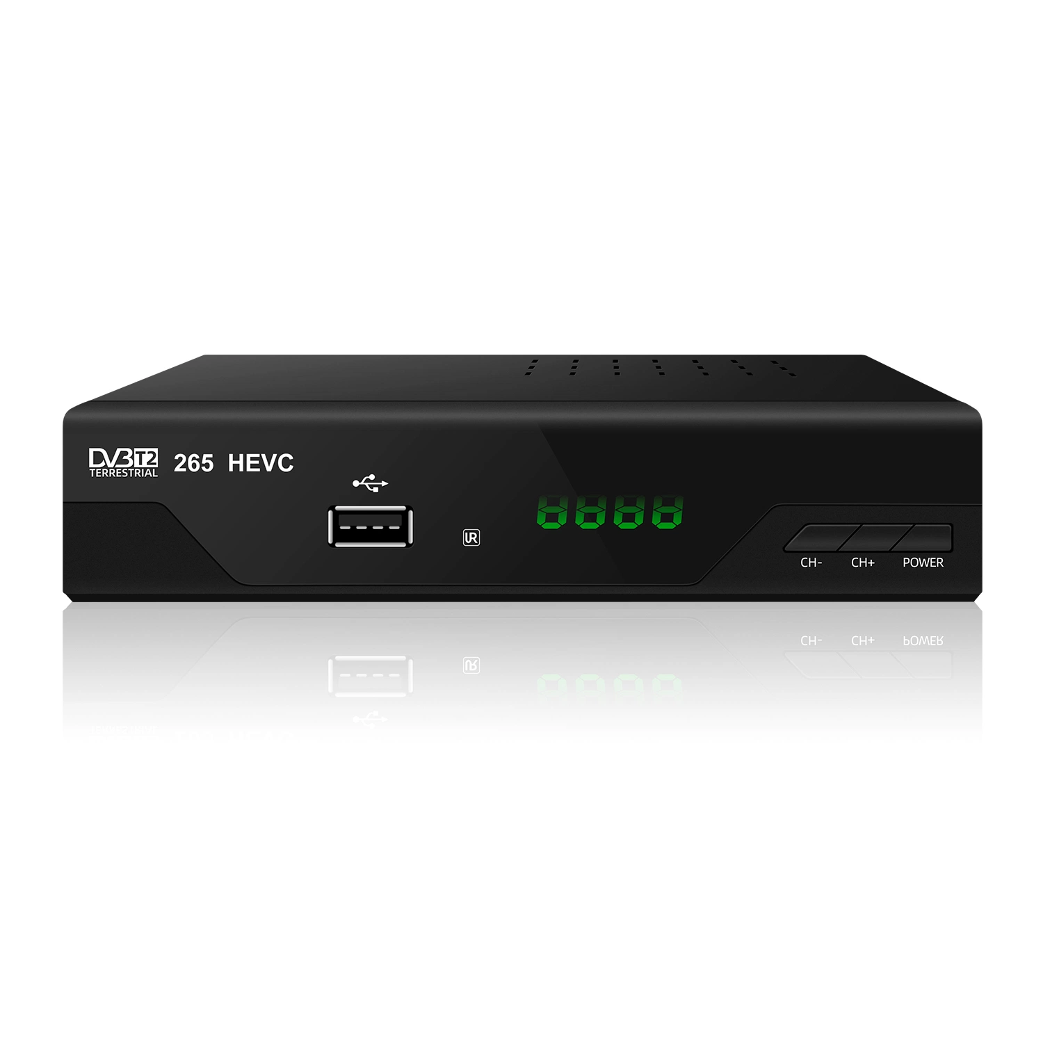 DVB-T2 H. 265 HEVC mit DVB-T2 Set-Top-Box für LAN-Anschlüsse