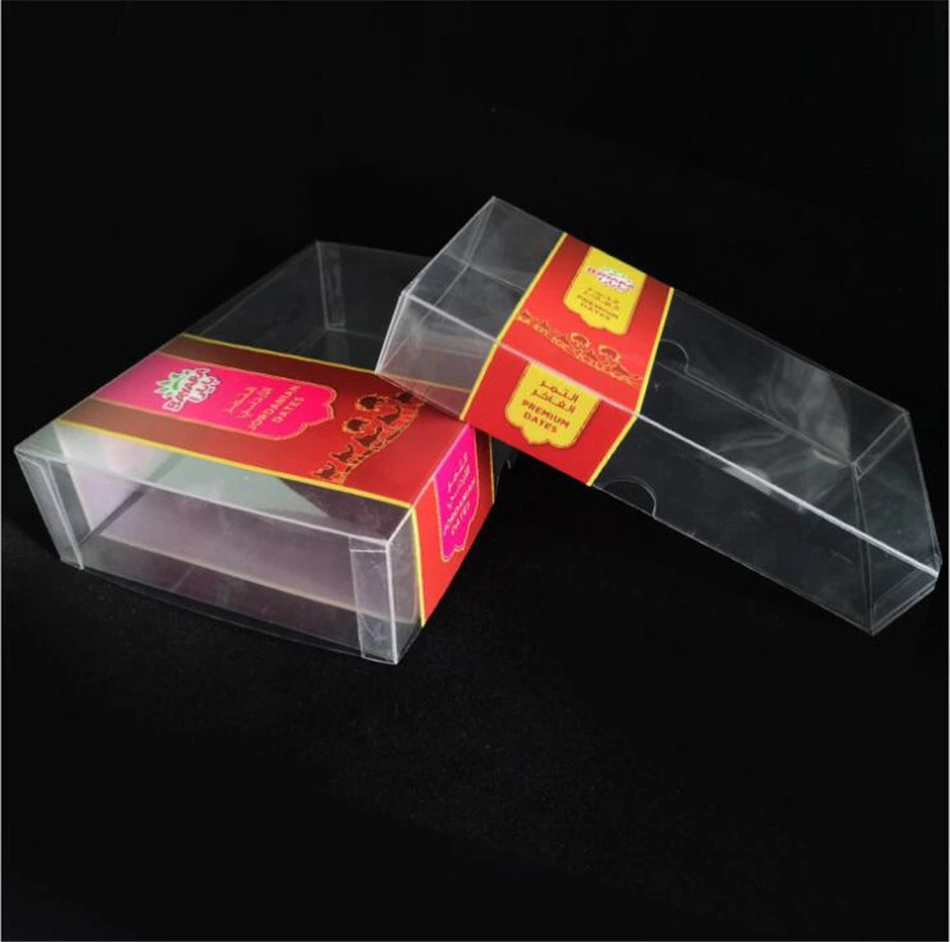 Personnalisation de l'emballage alimentaire en forme de boîte à chapeau en plastique pour pâtisseries