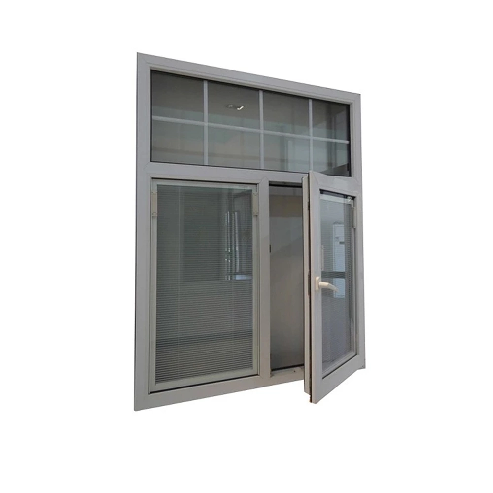 Roller Shutter Plastic UPVC Glass Window UPVC Casement Windows with