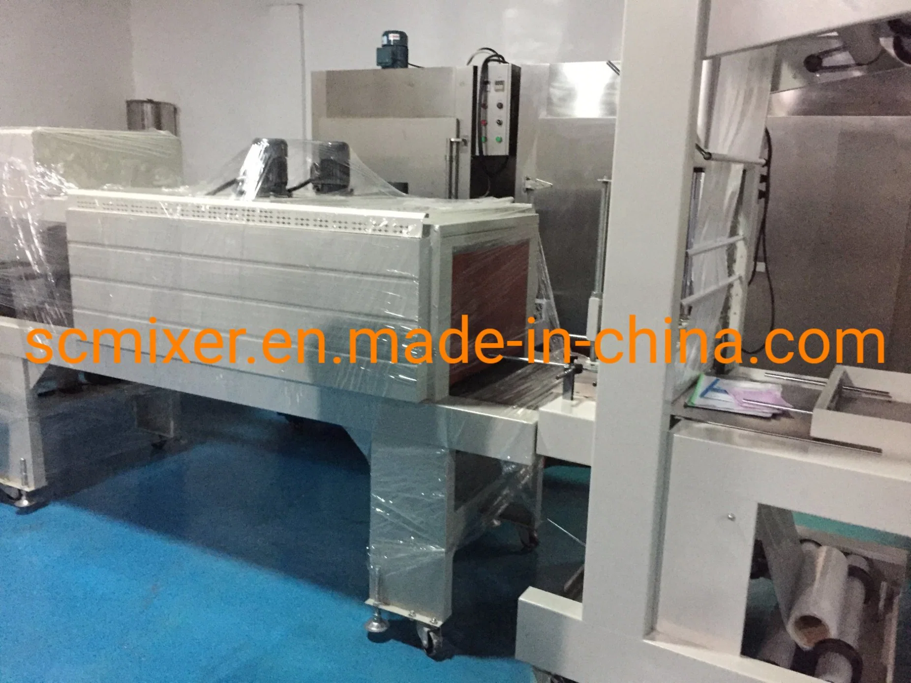 Automatic Small PVC /POF Film Cable Heat Tunnel Shrink Packing Sleeve Label Wrapping Machine for Bottle