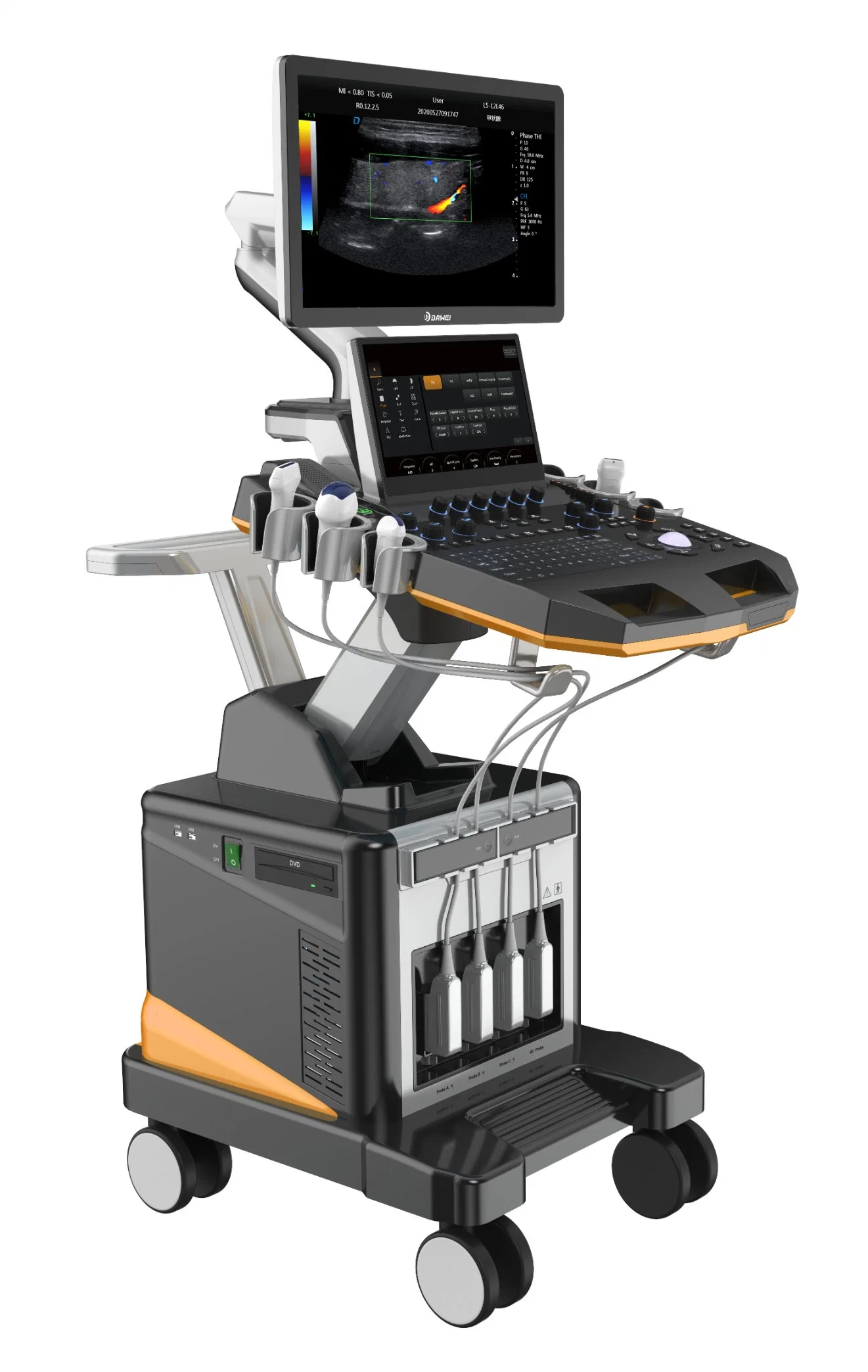 Dw-T60 Dawei Highly Cost-Effective Trolley Ultrasound Color Doppler Ultrasound of High Level