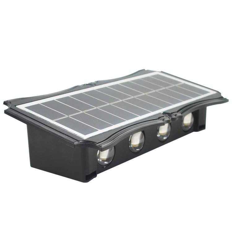 Solar Outdoor LED Wall Lamp up Down for House Fence Outside Decor