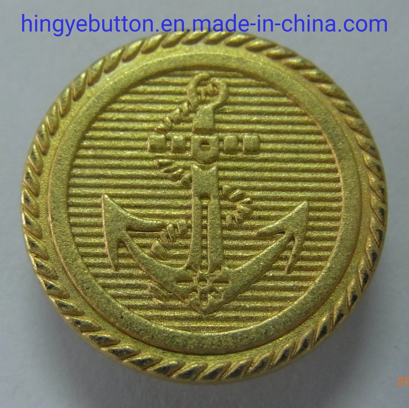 Metal Button Zinc Alloy Anchor Logo Foot Shank Button for Garment Accessories