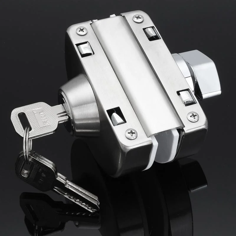 Security Push Button Mechanical Keypad Code Glass Door Lock