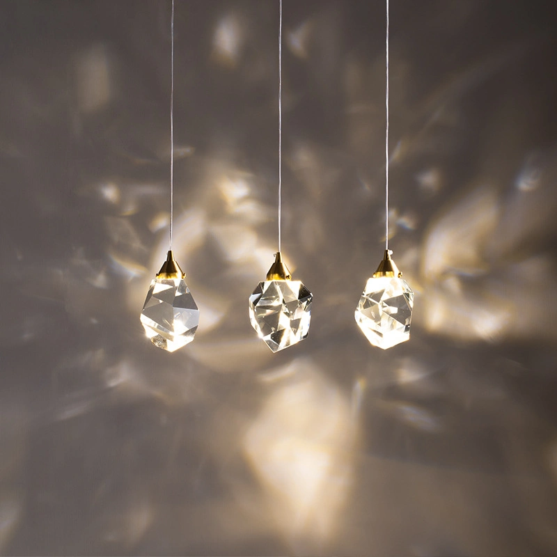 Crystal Pendant Lights Decor LED Pendant Chandelier for Living Room Dining Room Restaurant Luxury Ceiling Lamp