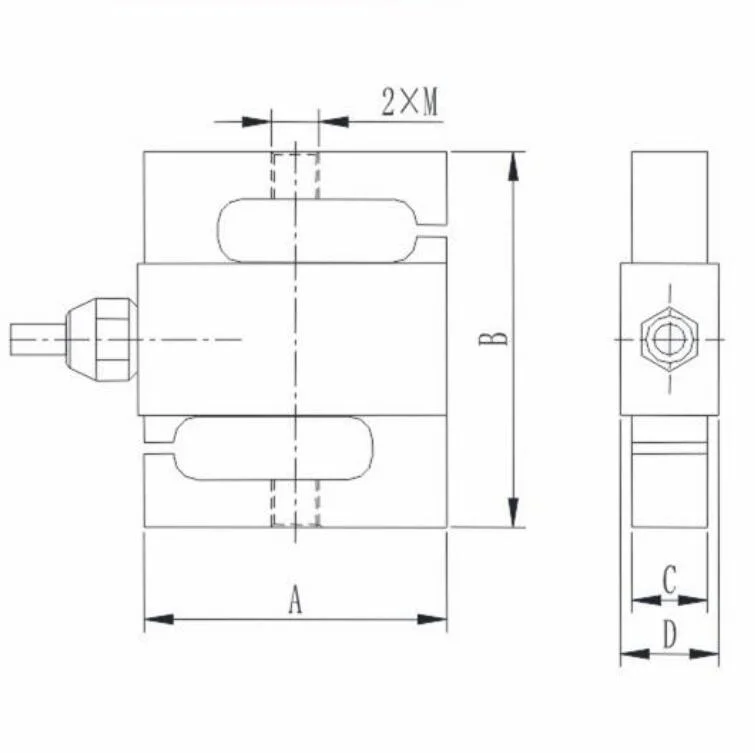 S Type Tension and Compression Crane Scale 100kg 150kg 200kg 250kg (B320A)