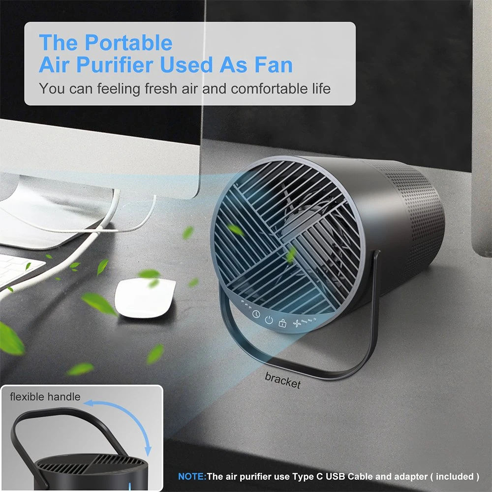Desktop Air Purifier Negative Ion True HEPA Desktop Air Purifier Office Air Purifier