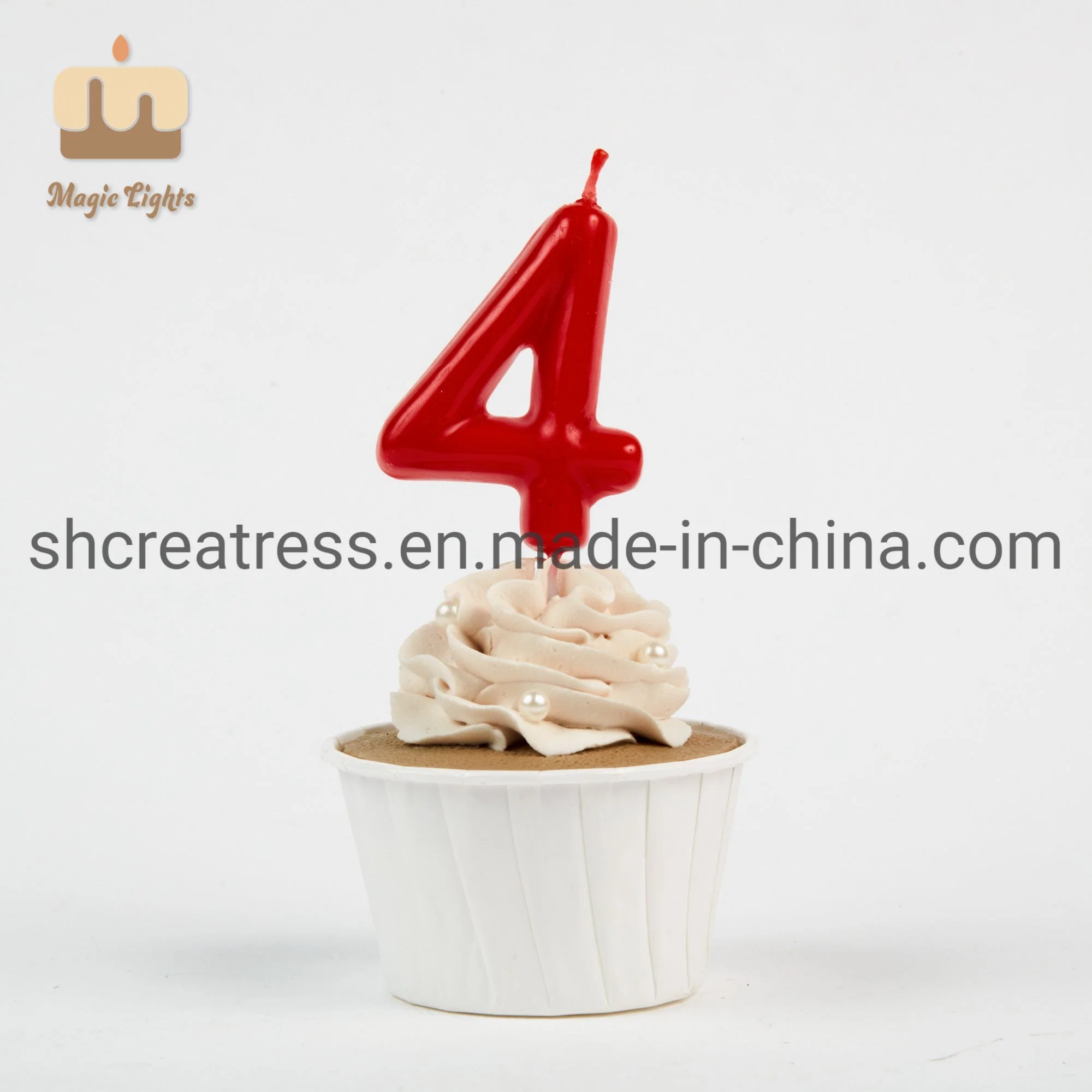 Sélectionné 100 % de paraffine drôle de bougie de gâteau d'anniversaire de la Chine