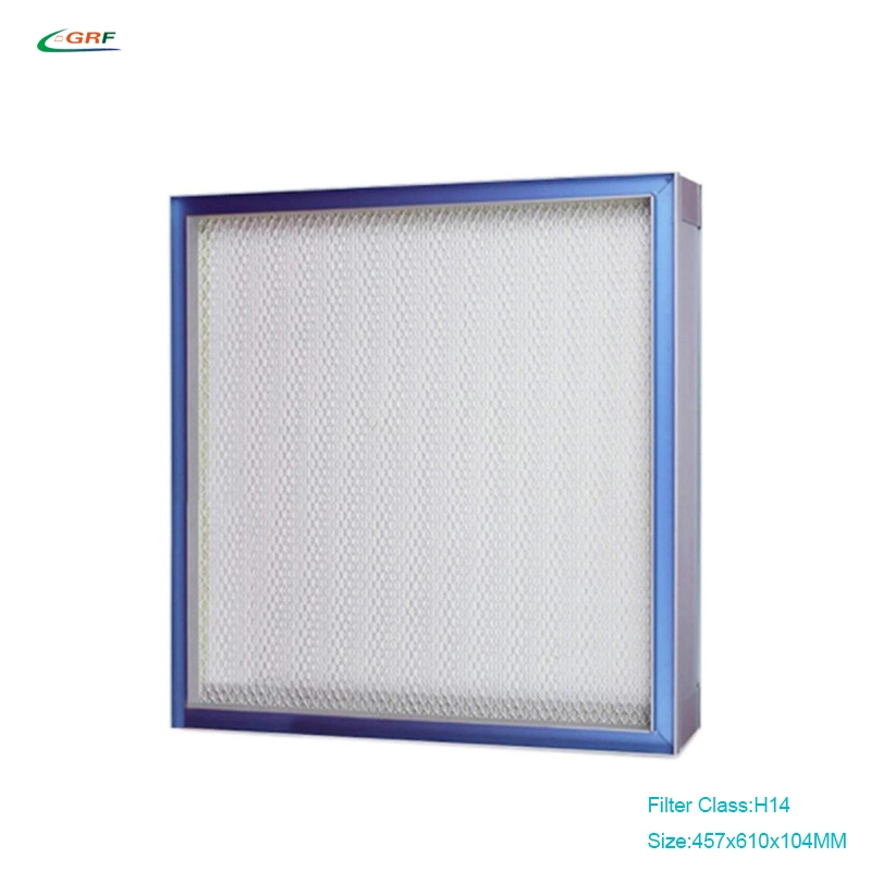 Clean Rooms Pleated Panel Filter H14 HEPA Air Filter