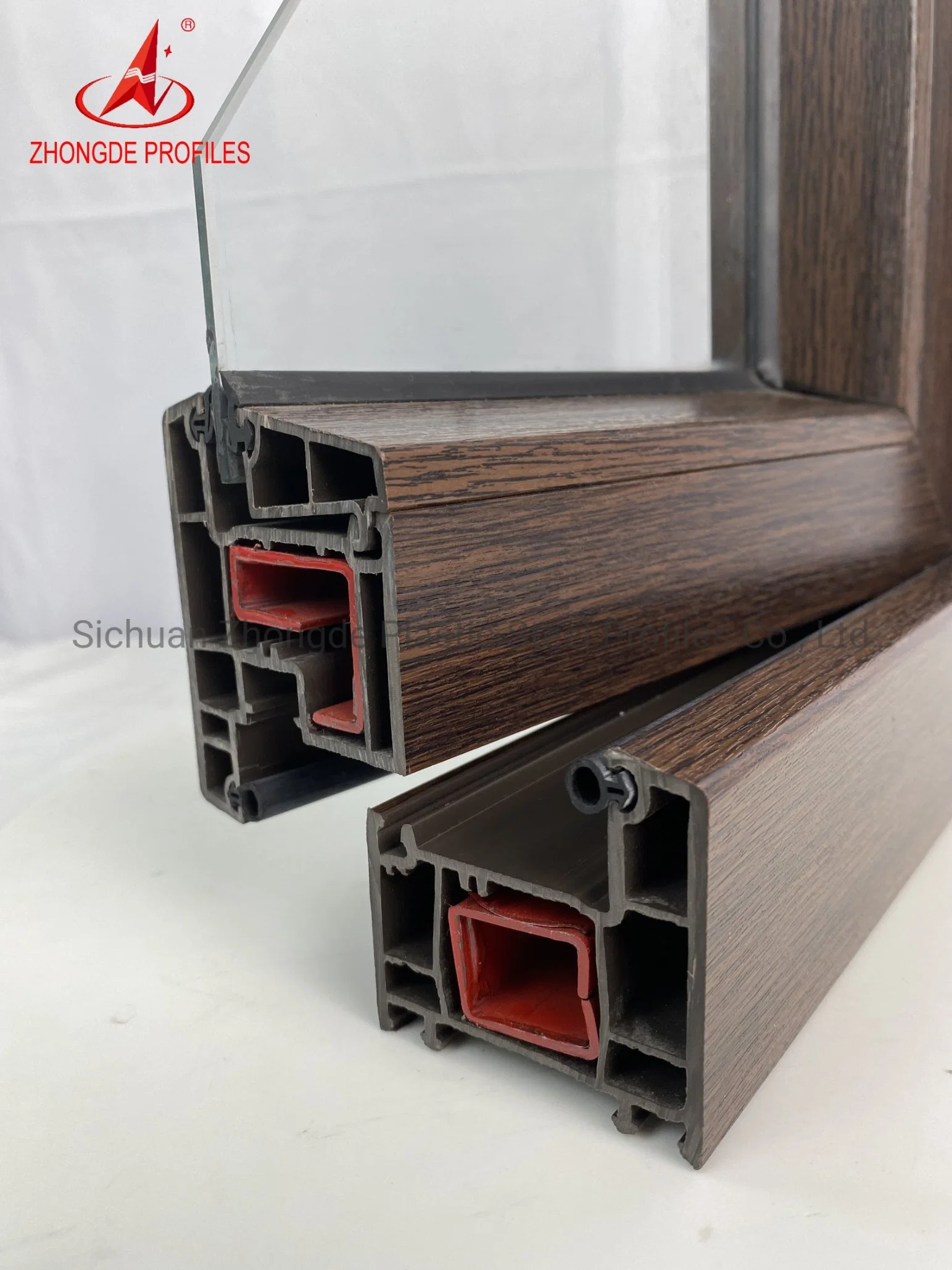 Raw Material for UPVC Casemnt Sliding Windows Doors Extruded Factory Selling Germany Technology UPVC Profiles 60-88mm UPVC Profiles.