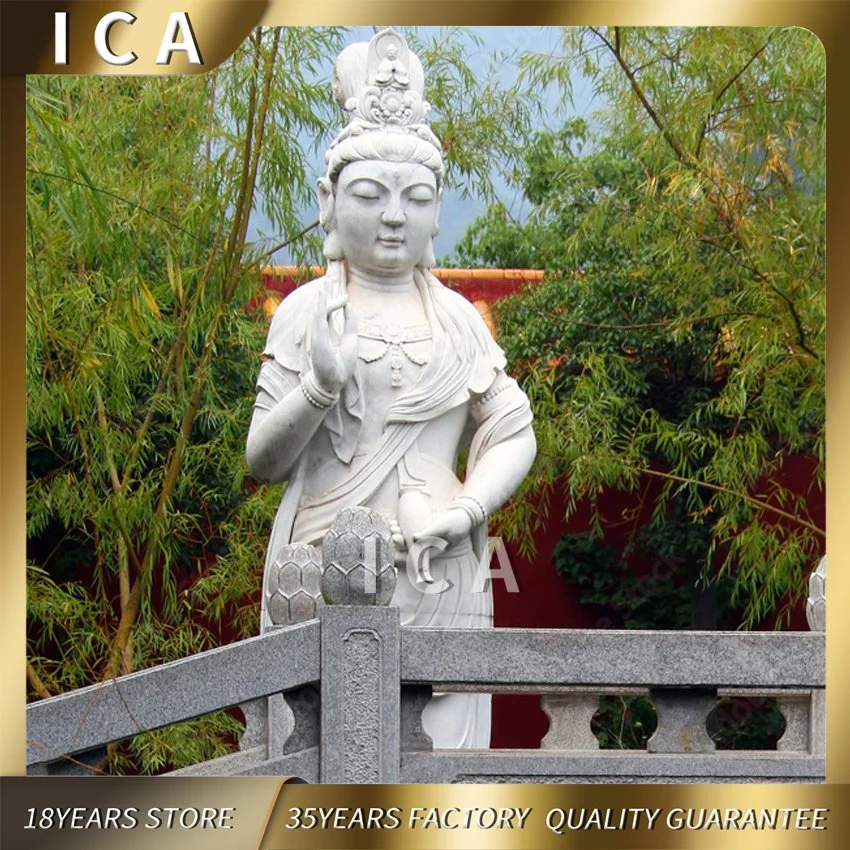 Stone Marble Buddha Statues in Sculpture for Garden Decoration