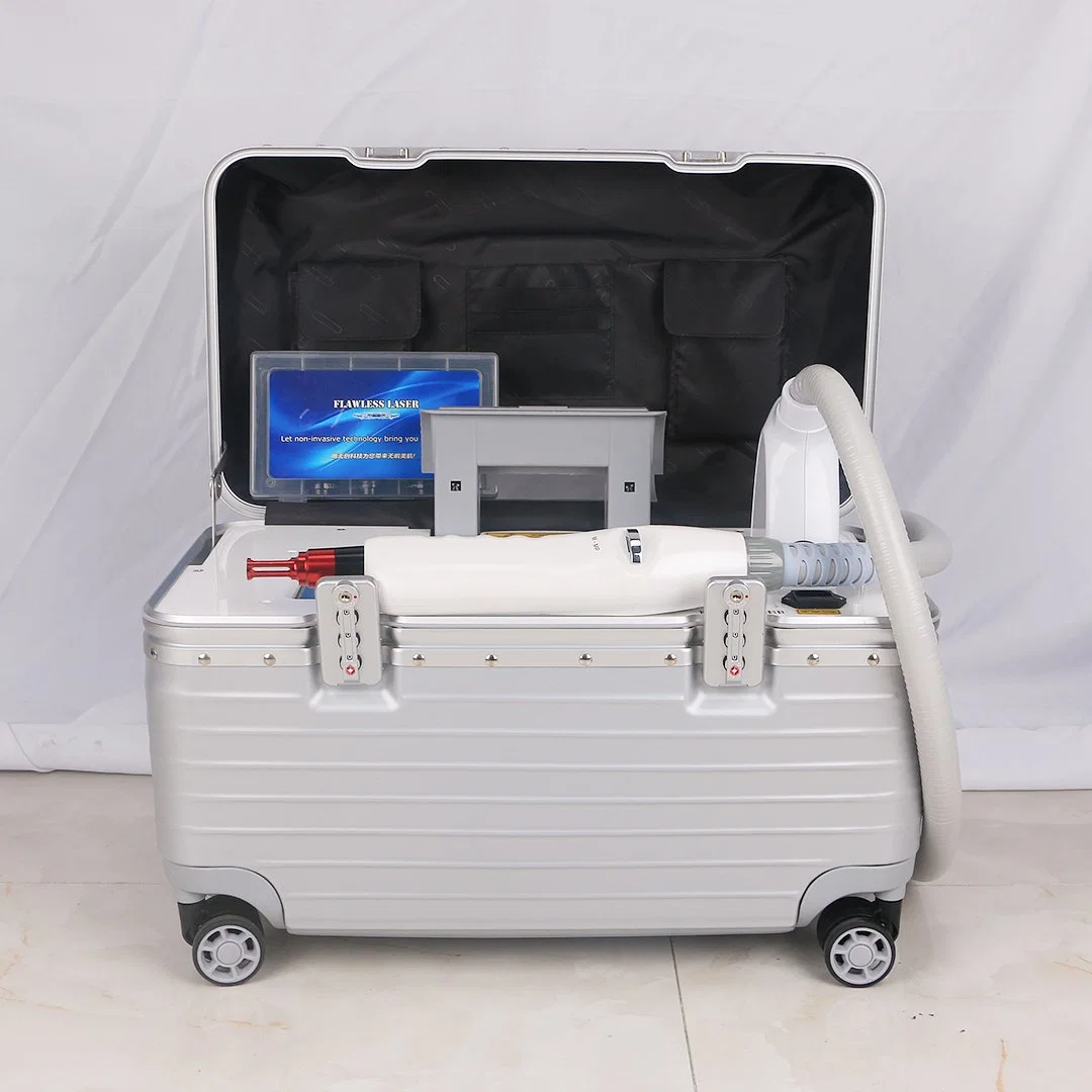 Trolley Box Type Picosecond ND YAG Tattoo Removal Machine for Aesthetic Center Use