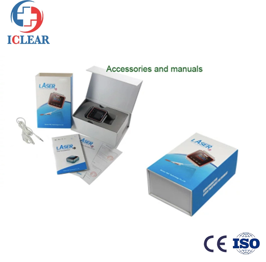 Ce Blood Circulation Machine 650nm Wrist Watch Laser Therapy for Reducing Blood Pressure