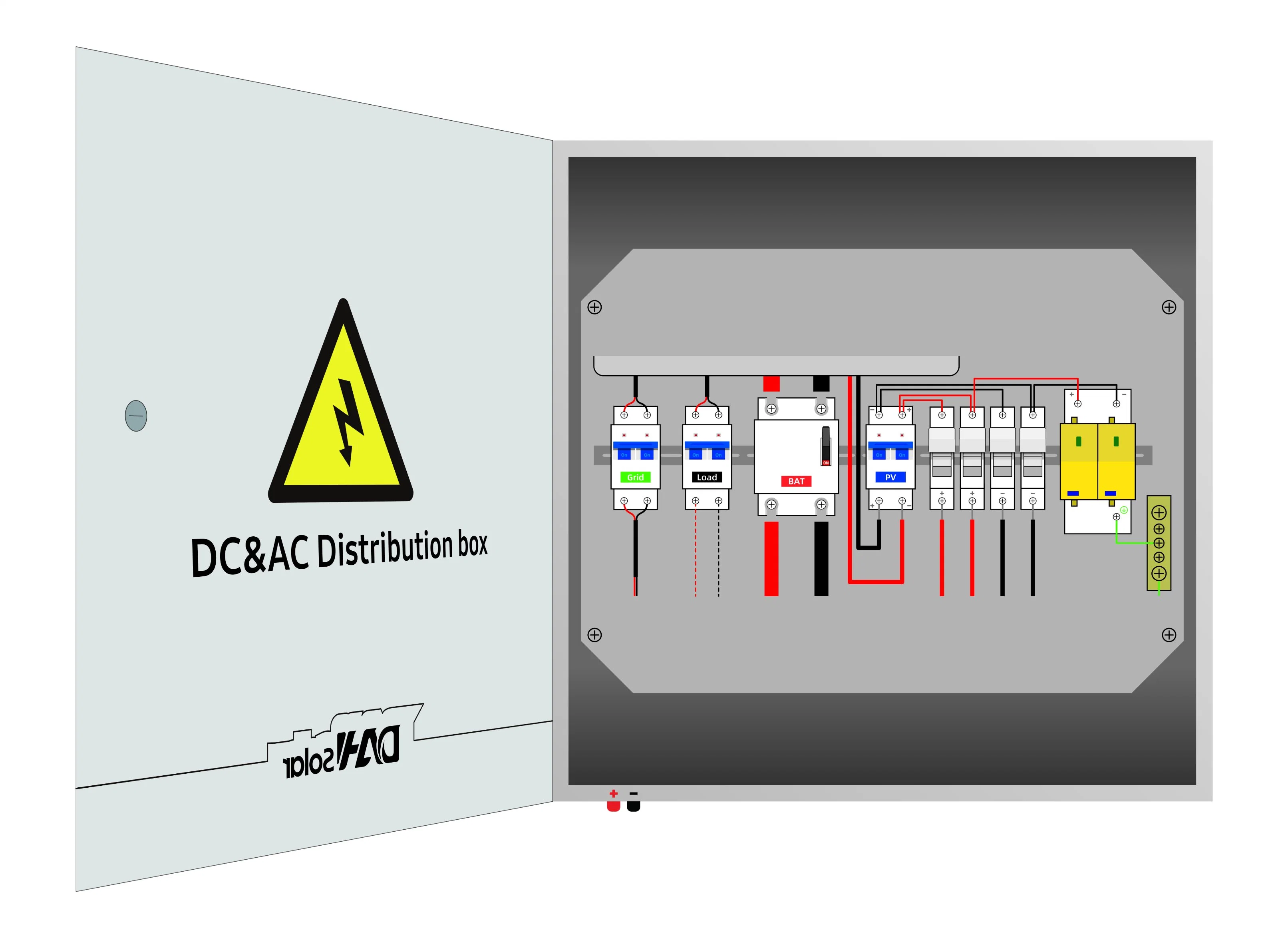 Dah 20kw 22kw 30kw 50kw Solar-Off-Grid-System 20000W 3 Phase Solar Panel Power System Startseite