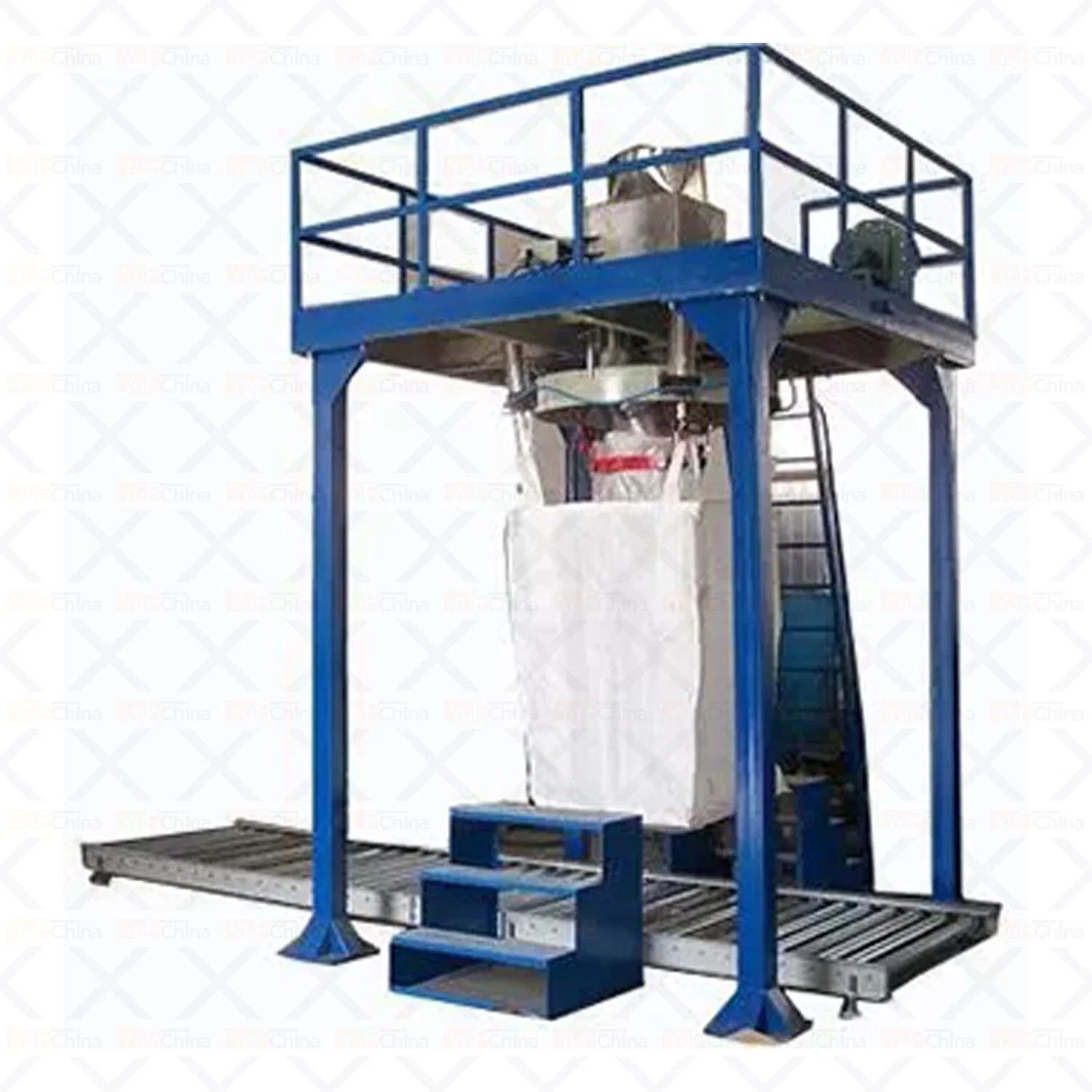 1000kg Machine de conditionnement de remplissage de pesage ton gros sacs de machines d'enrubannage