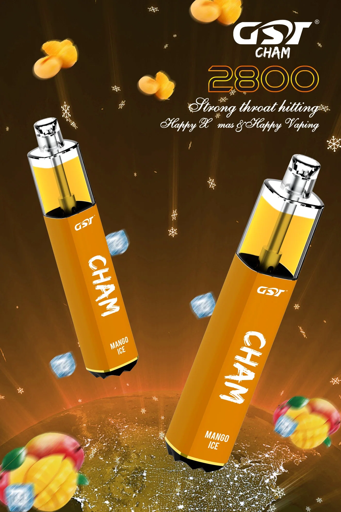 2800 Puffs Gst Cham Hot Vape High quality/High cost performance 10 Flavors Available Puff XXL