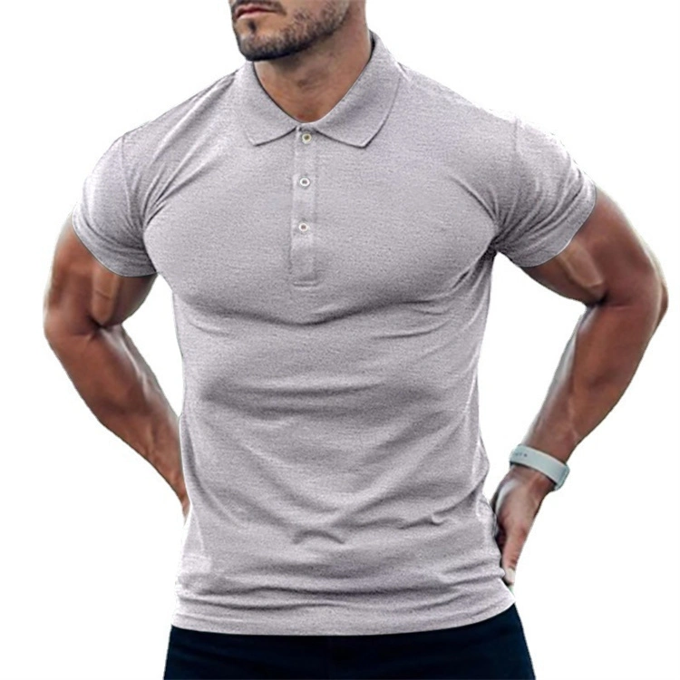 Manufacturer Price Solid Printing Logo Causal Sports Polo T-Shirt for Men