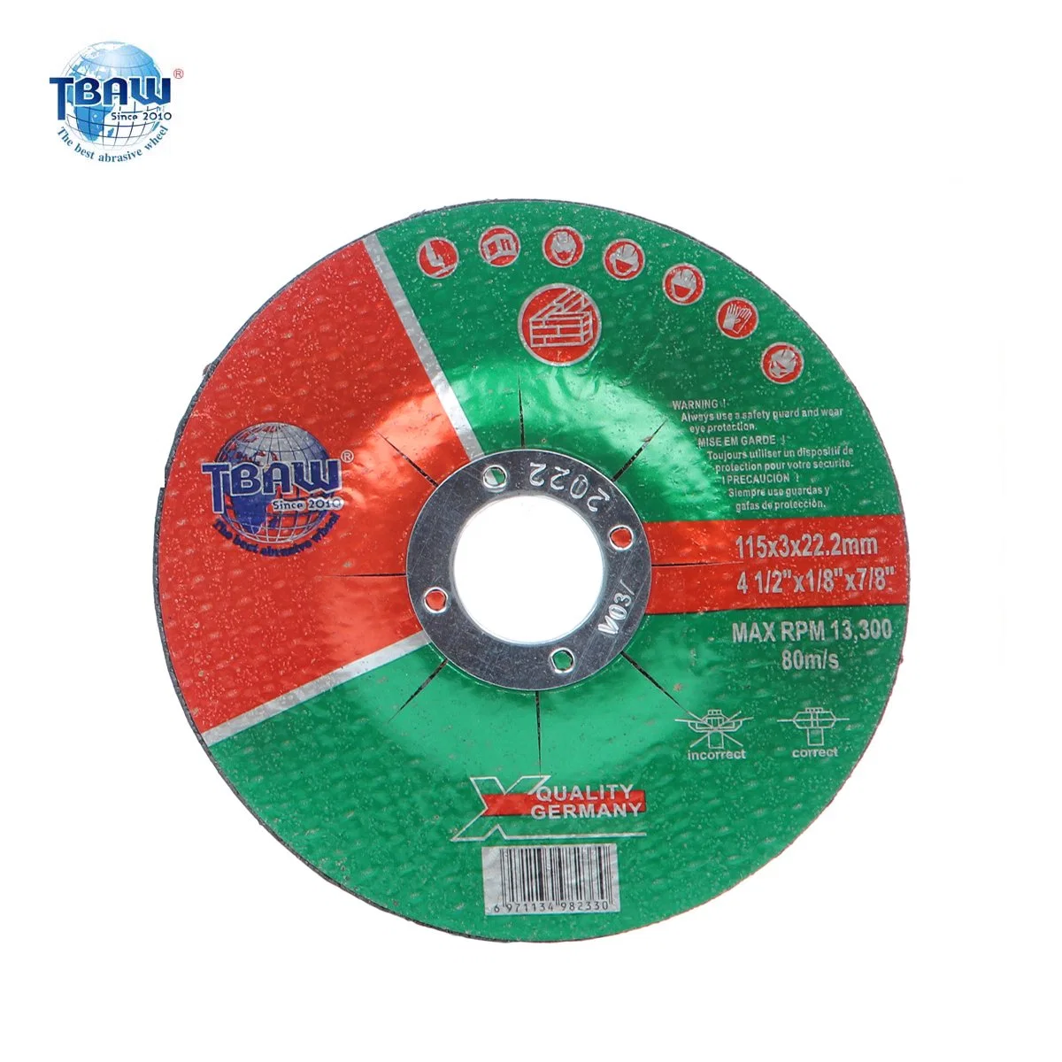 Original Factory Type 27 125mm Thickness 3mm 6mm Metal Abrasive Grinding Wheel