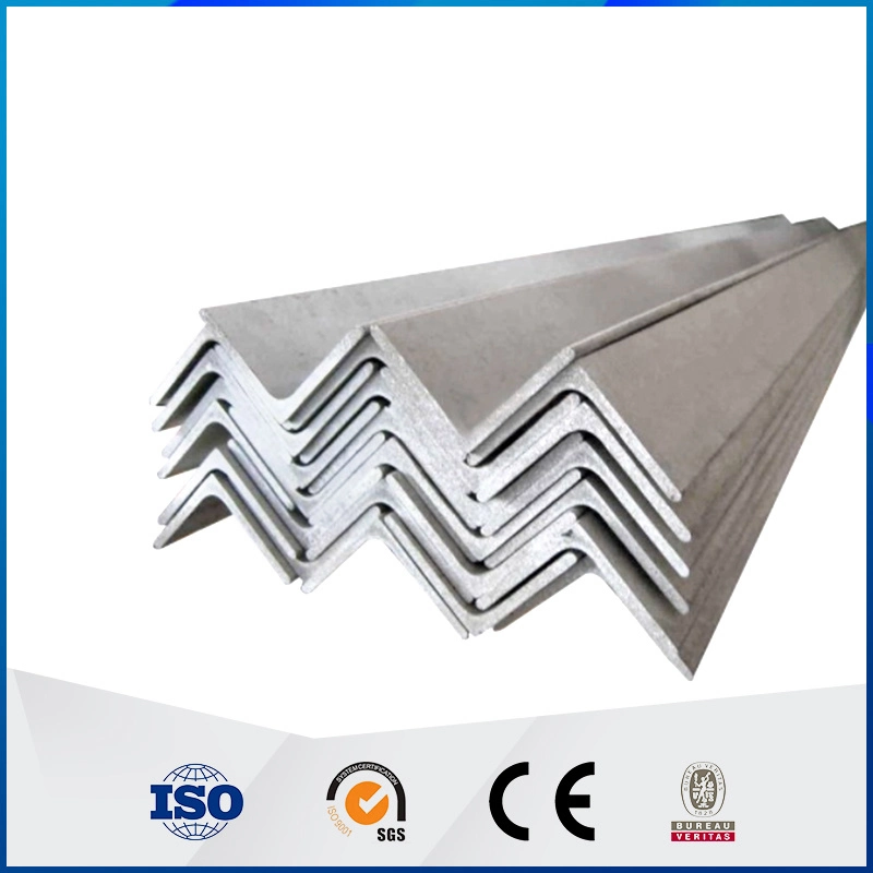 Aço angular ASTM A36 A53 Q235 Q345 A572 S355jr S235 Carbono ISO Angle Aço galvanizado Ferro L forma baixo carbono Fábrica de produção de ângulo de aço