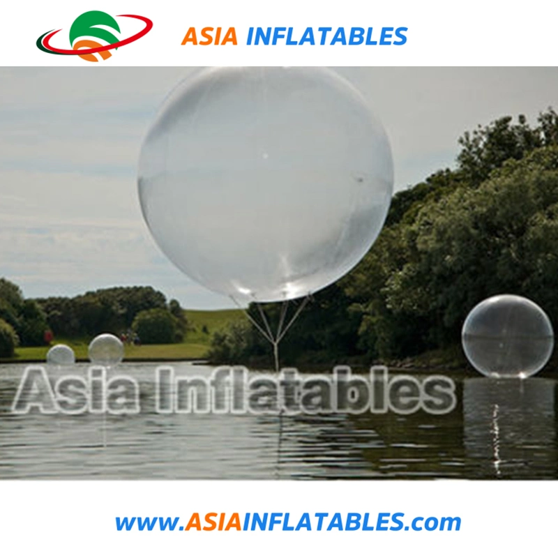 Klare Werbung Aufblasbarer Ballon, Transparenter Wasser Helium Ballon