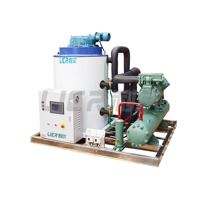 Seawater 2t/Day Flake Ice Machine Used in Fast Cooling of Sea Products