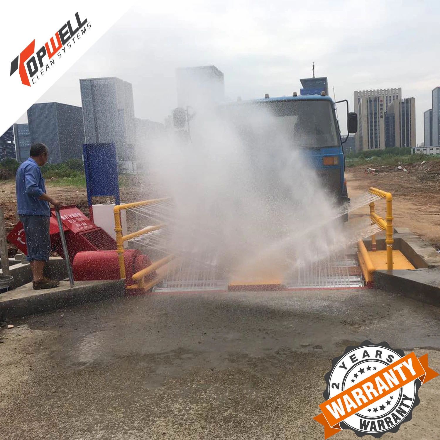 Wheel Wash Systems Are Placed at The Exits of Construction, Quarry, Waste Management