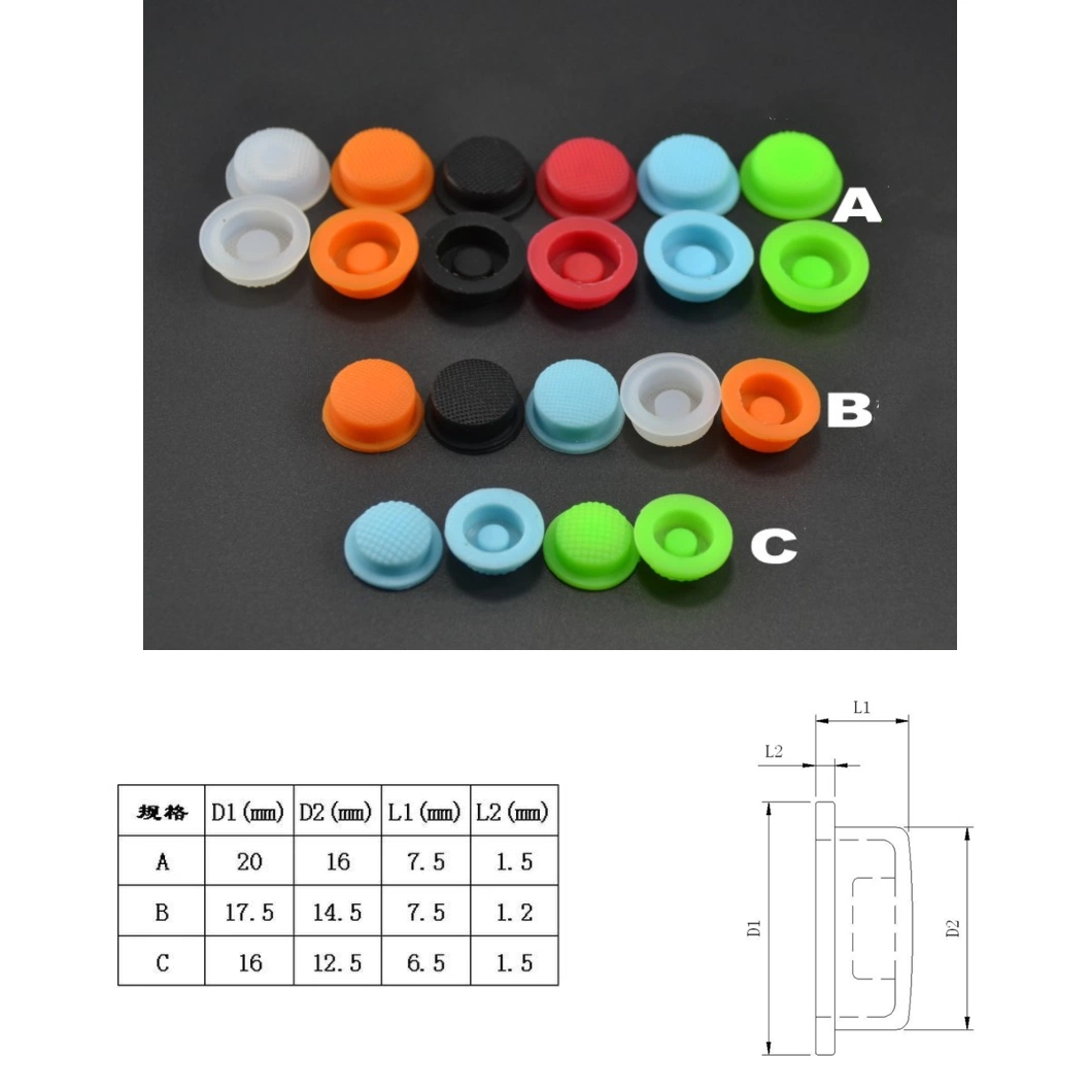 Snap Button Custom Button Phone Factory Customized Kinds of Silicone Several Color Silicone