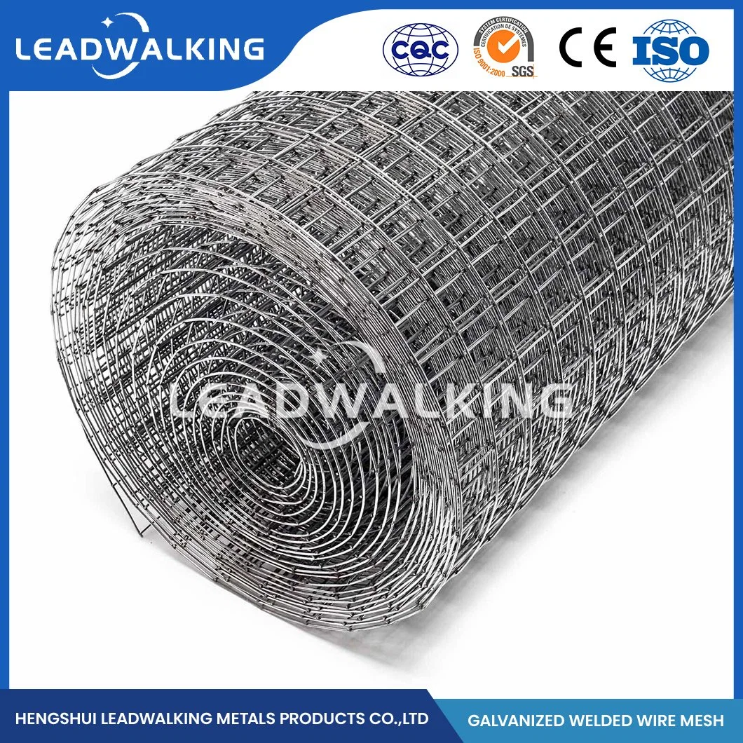 Leadwalking Plastic Welded Coated Wire Mesh Manufacturing Custom Square Welded Mesh China 1/2"X1/2" Inch Zinc-Coated Welded Wire Mesh for Fence